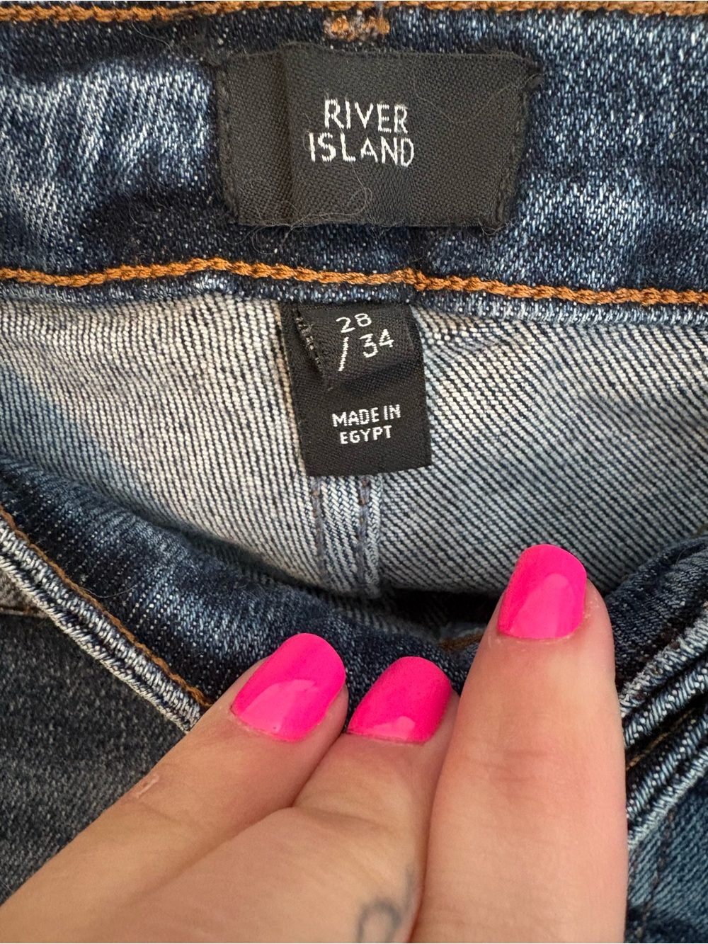 River Island Men's Indigo Skinny Jeans - Picture 2 of 5
